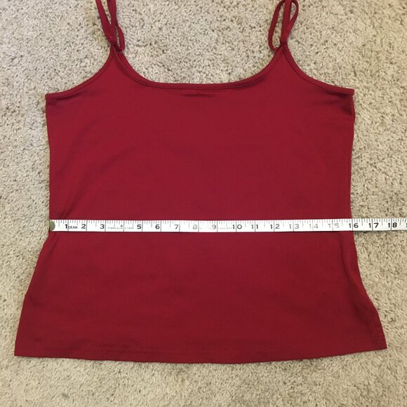 Vintage Cherry Red Stretchy Adjustable Strap Camisole - Picture 13 of 15